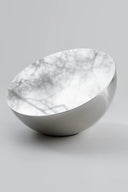 Modern round table mirror with LED lights and adjustable stand for makeup and skincare routine