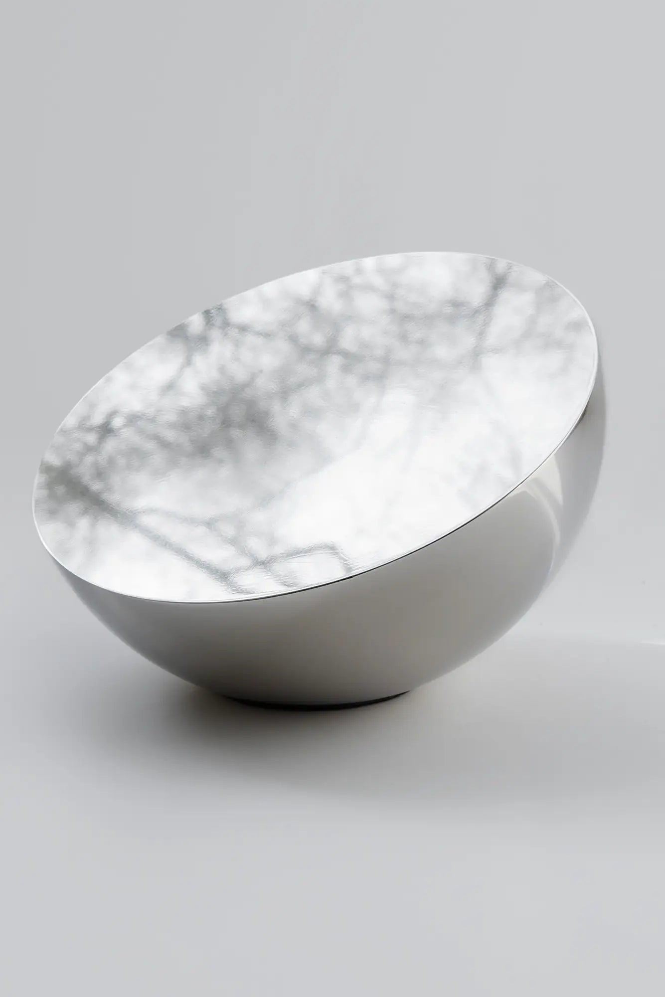 Modern round table mirror with LED lights and adjustable stand for makeup and skincare routine