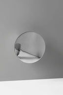 Beautiful round gold frame Aura Wall Mirror reflects light and enhances space