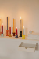 Glazed Molly Candle Holder 02 - Set of 3