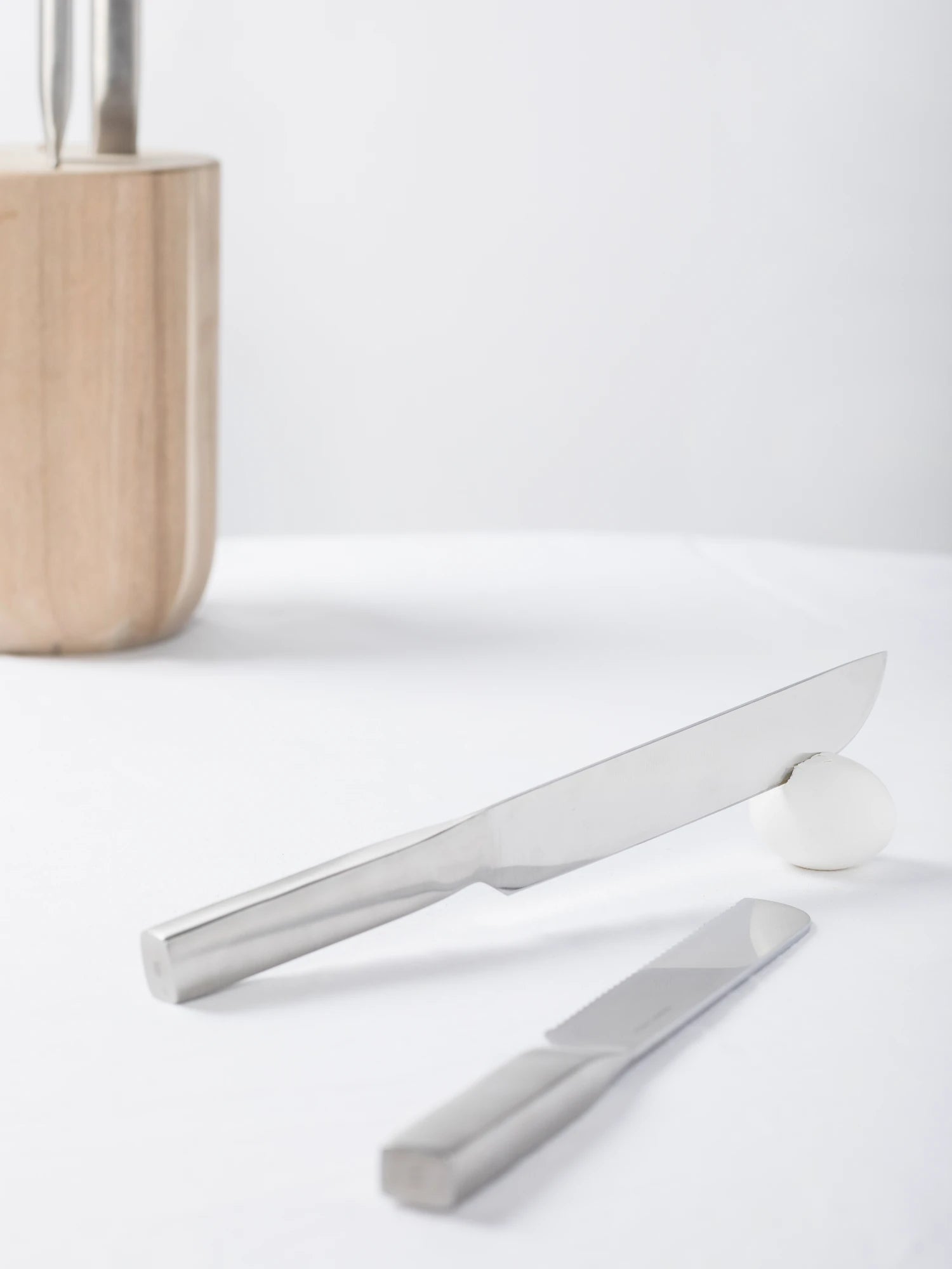 Base Knife Set w/ Wooden Knife Block