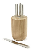 Base Knife Set w/ Wooden Knife Block - THAT COOL LIVING