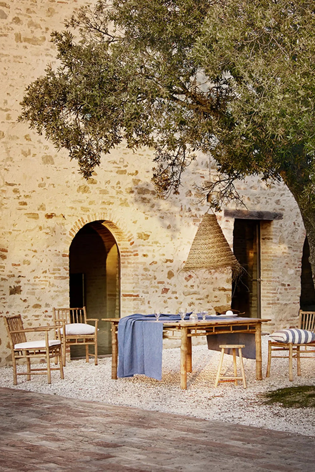 Eco-friendly bamboo dining chairs for outdoor use