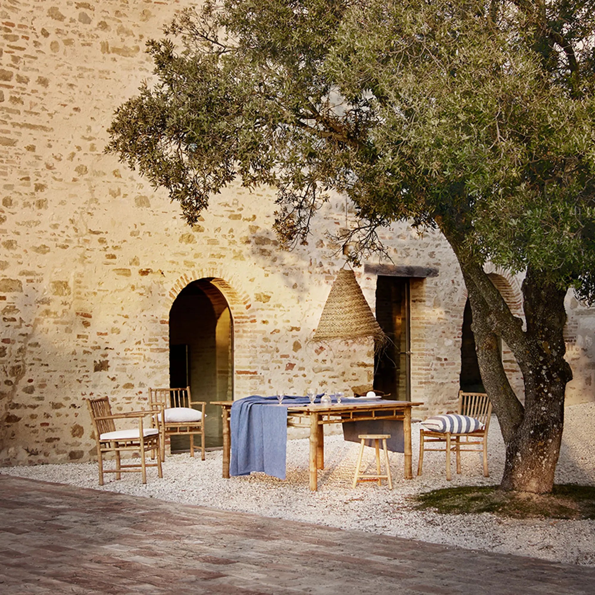 Eco-friendly bamboo dining chairs for outdoor use