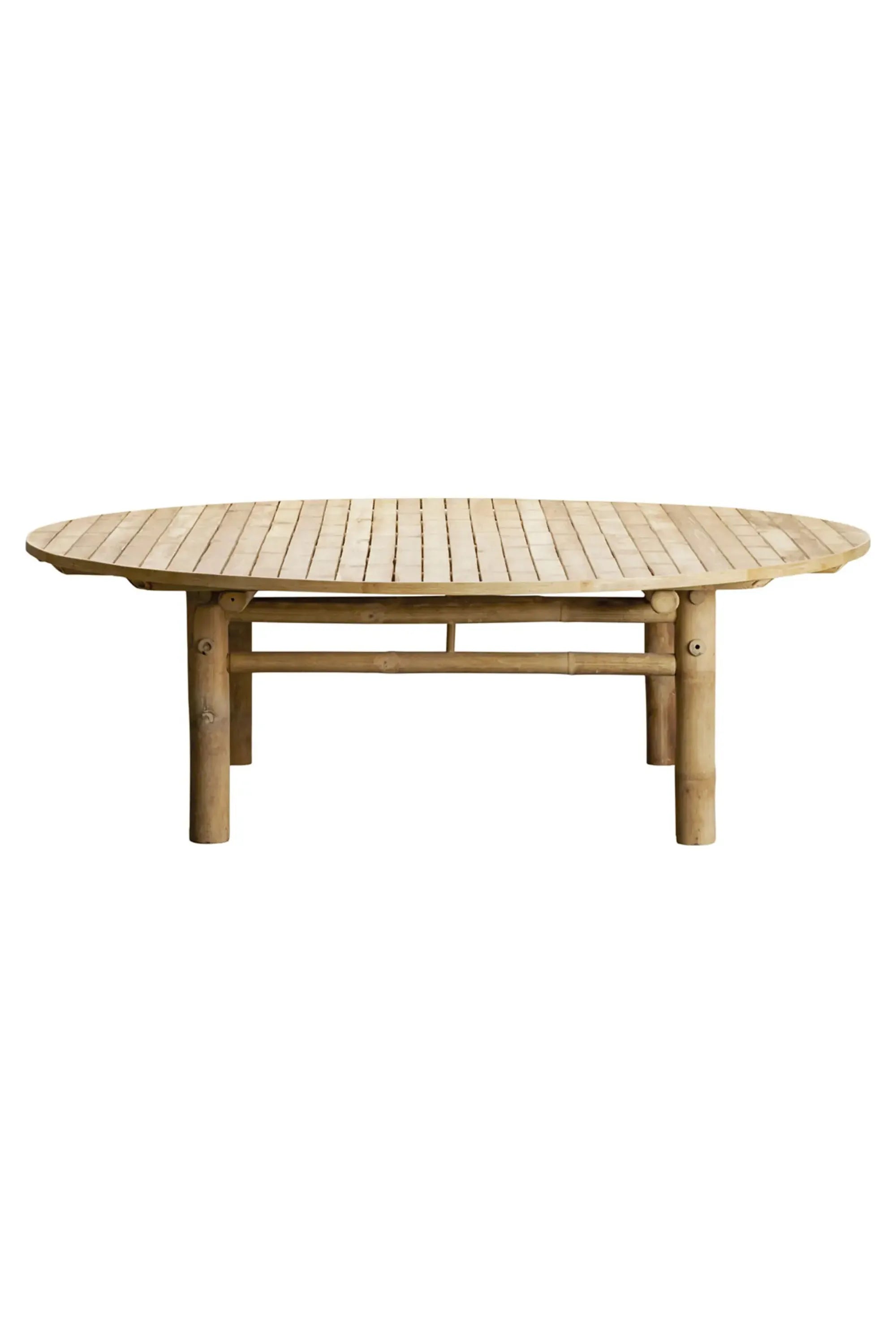 Outdoor Round Bamboo Coffee Table - THAT COOL LIVING
