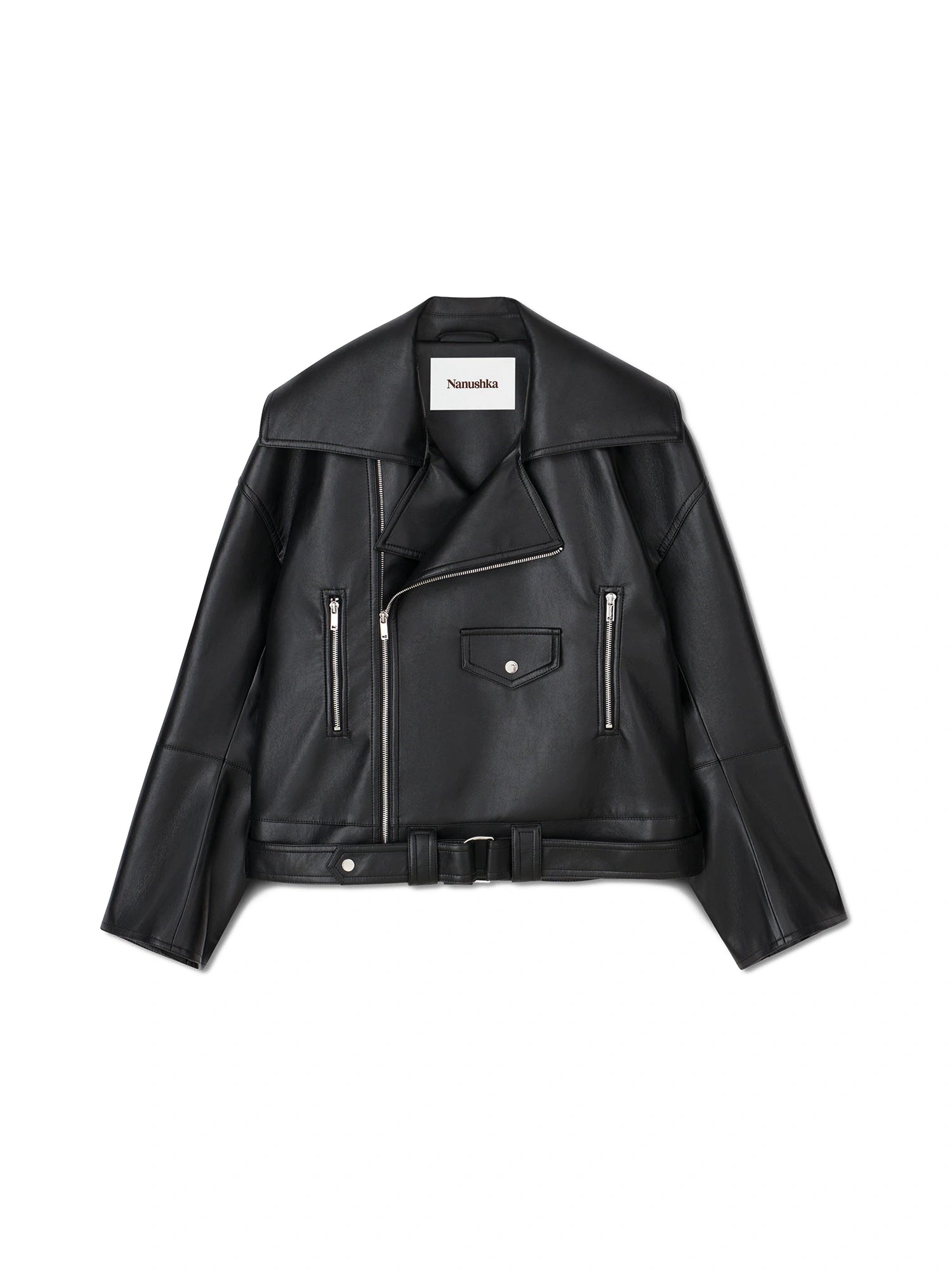 Berti - Regenerated Leather Jacket by NANUSHKA - THAT COOL LIVING