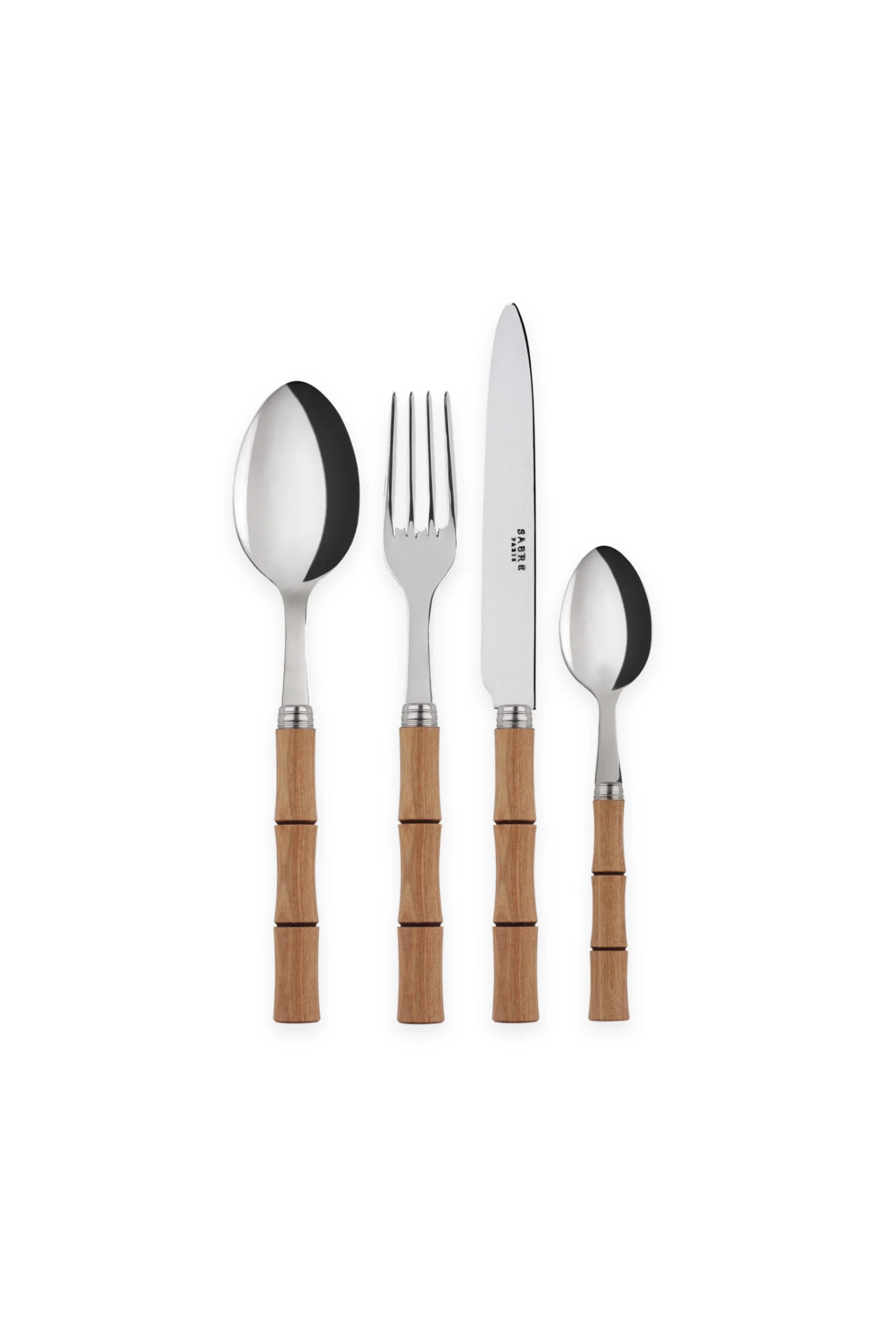 Bamboo 4-Piece Cutlery Flatware Set