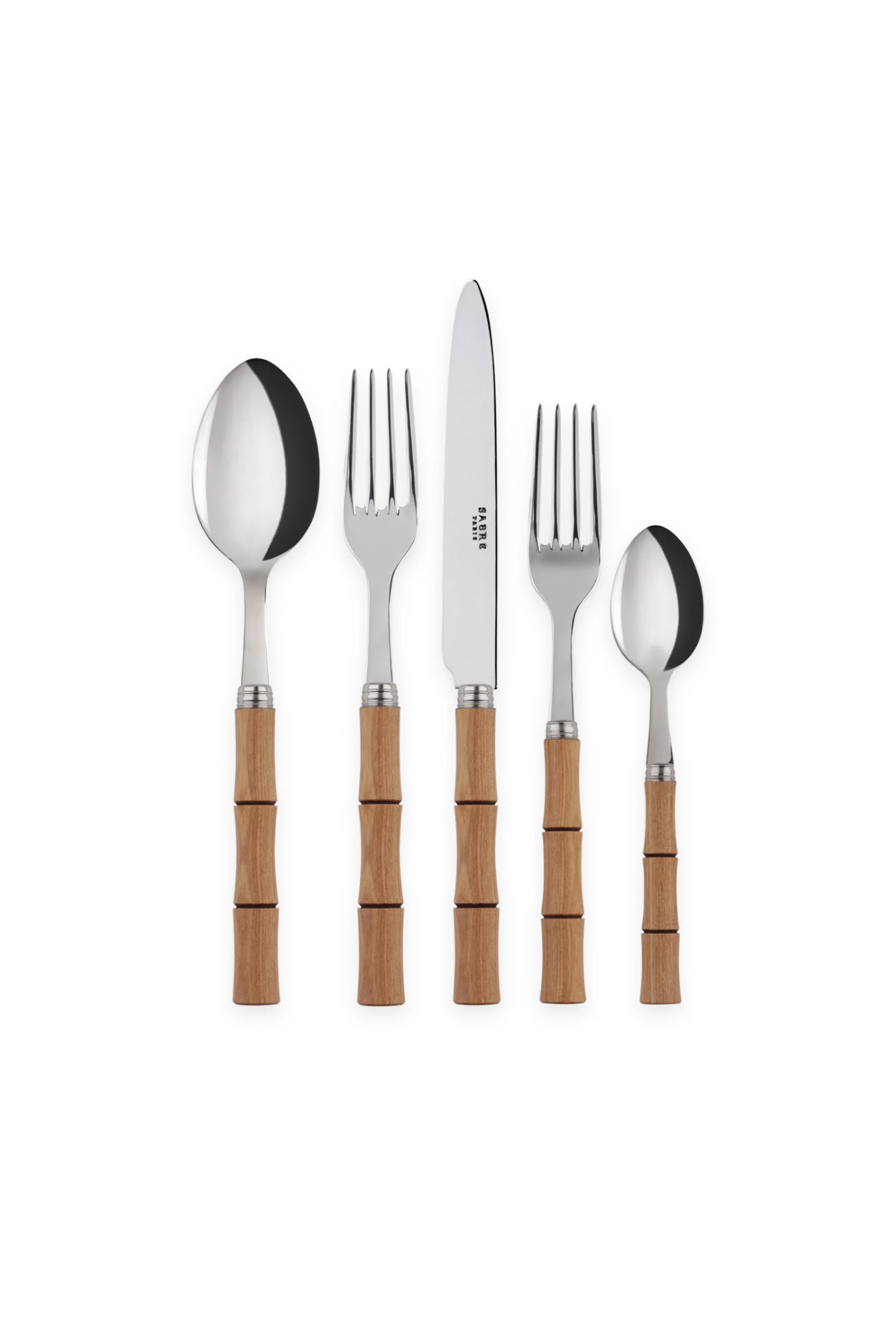 Bamboo 5-Piece Cutlery Flatware Set