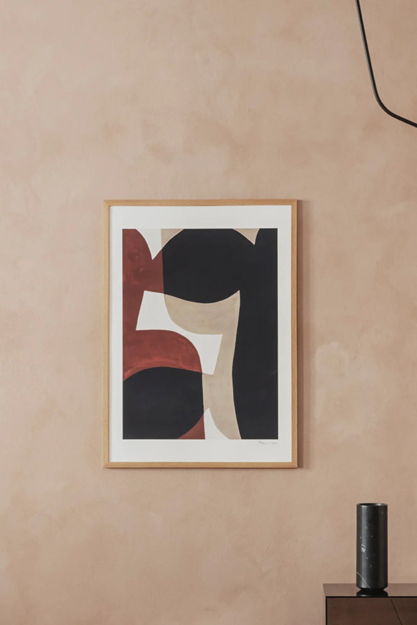 Modern home decor item, the Connected Shapes No1, featuring minimalist and sleek aesthetic
