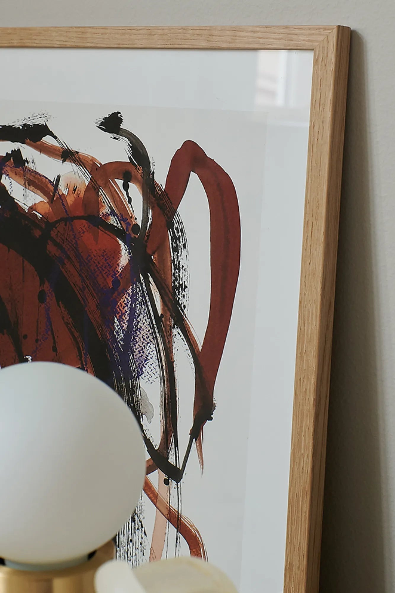 Abstract mixed media artwork with textured layers and vibrant colors