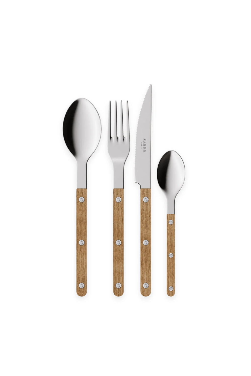 Bistrot Teak 4-Piece Cutlery Flatware Set