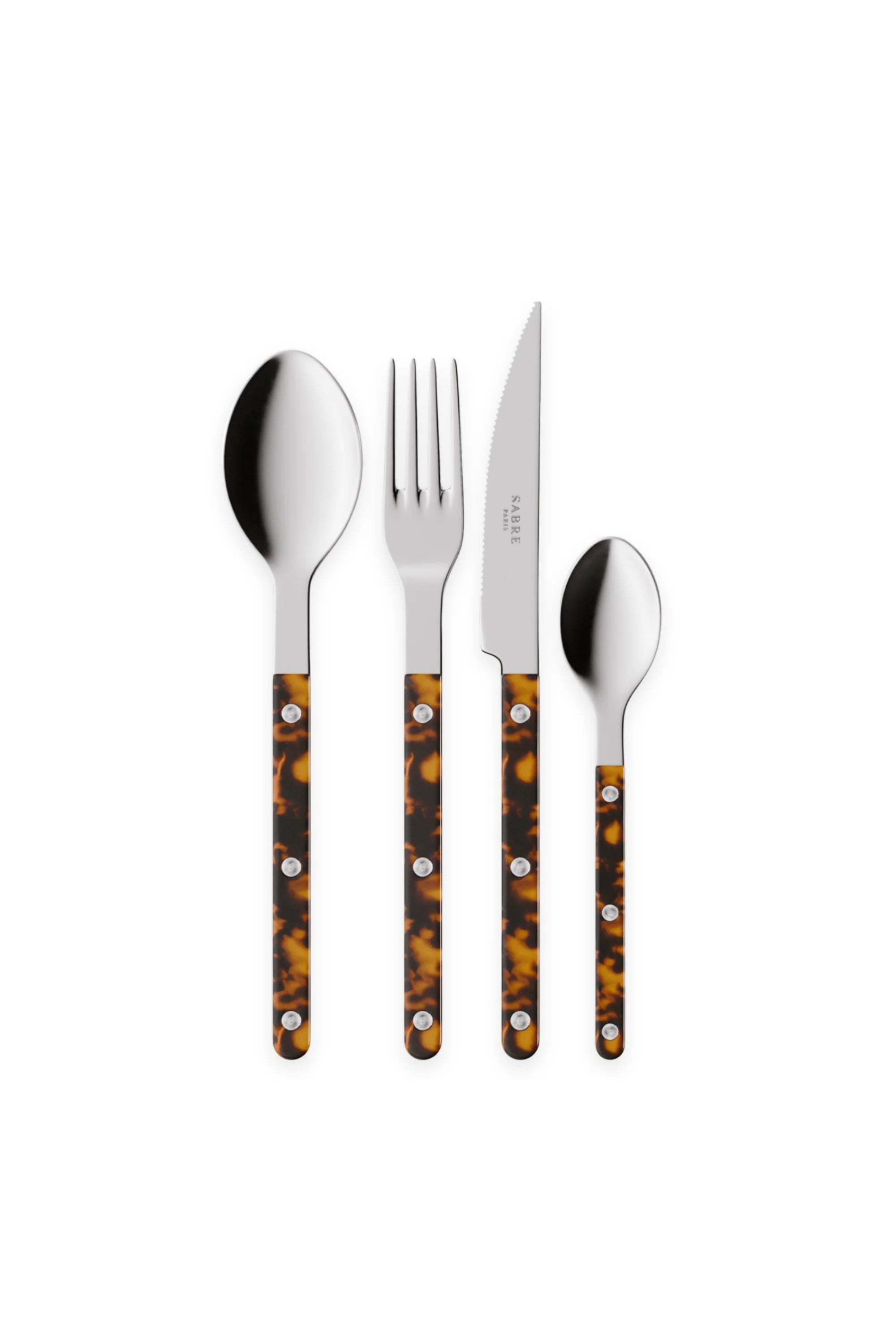 Bistrot Tortoise 4-Piece Cutlery Flatware Set