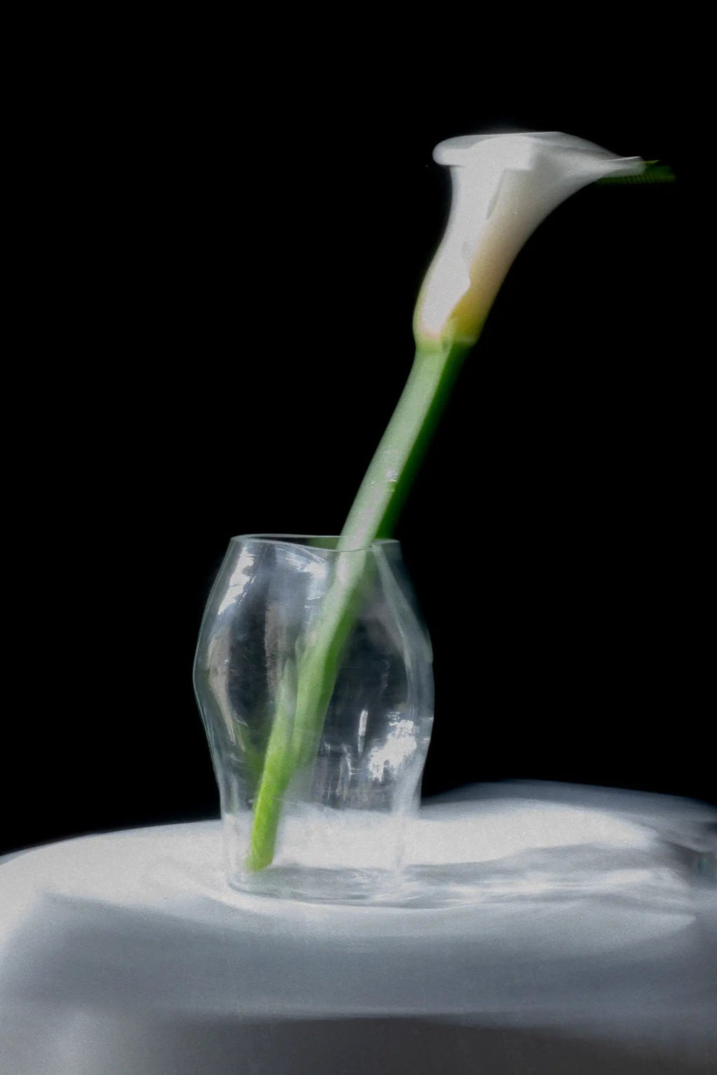 A close-up image of the A STUDY 001 Blæhr Vase - Small, showcasing its elegant, minimalist design and high-quality craftsmanship