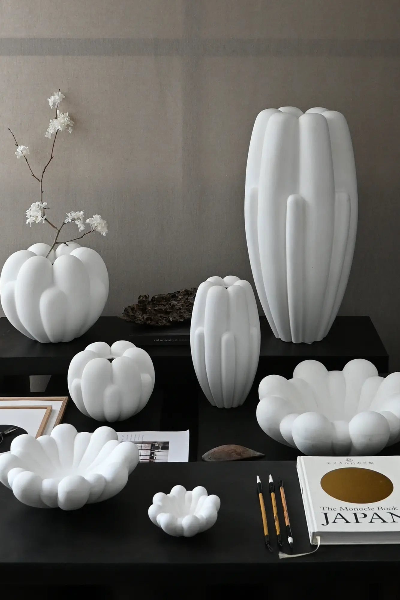 Handcrafted Bloom Slim Vase - Big made from high-quality glass, ideal for displaying long-stemmed flowers