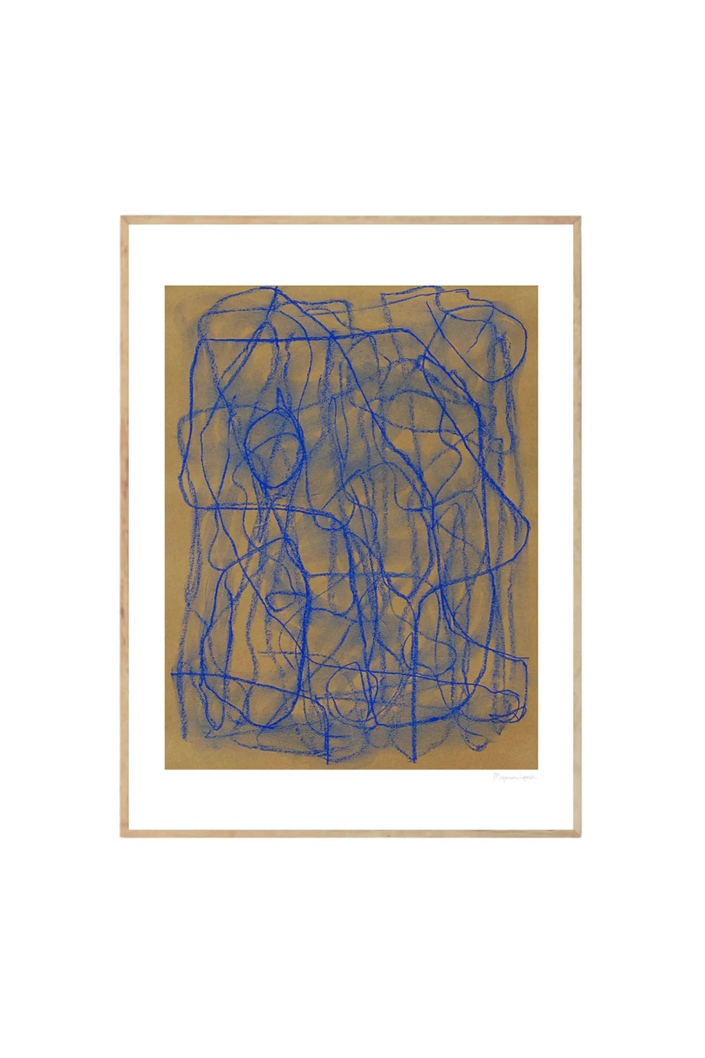 Blue Doodle - Art Print
