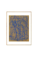 Blue Doodle - Art Print