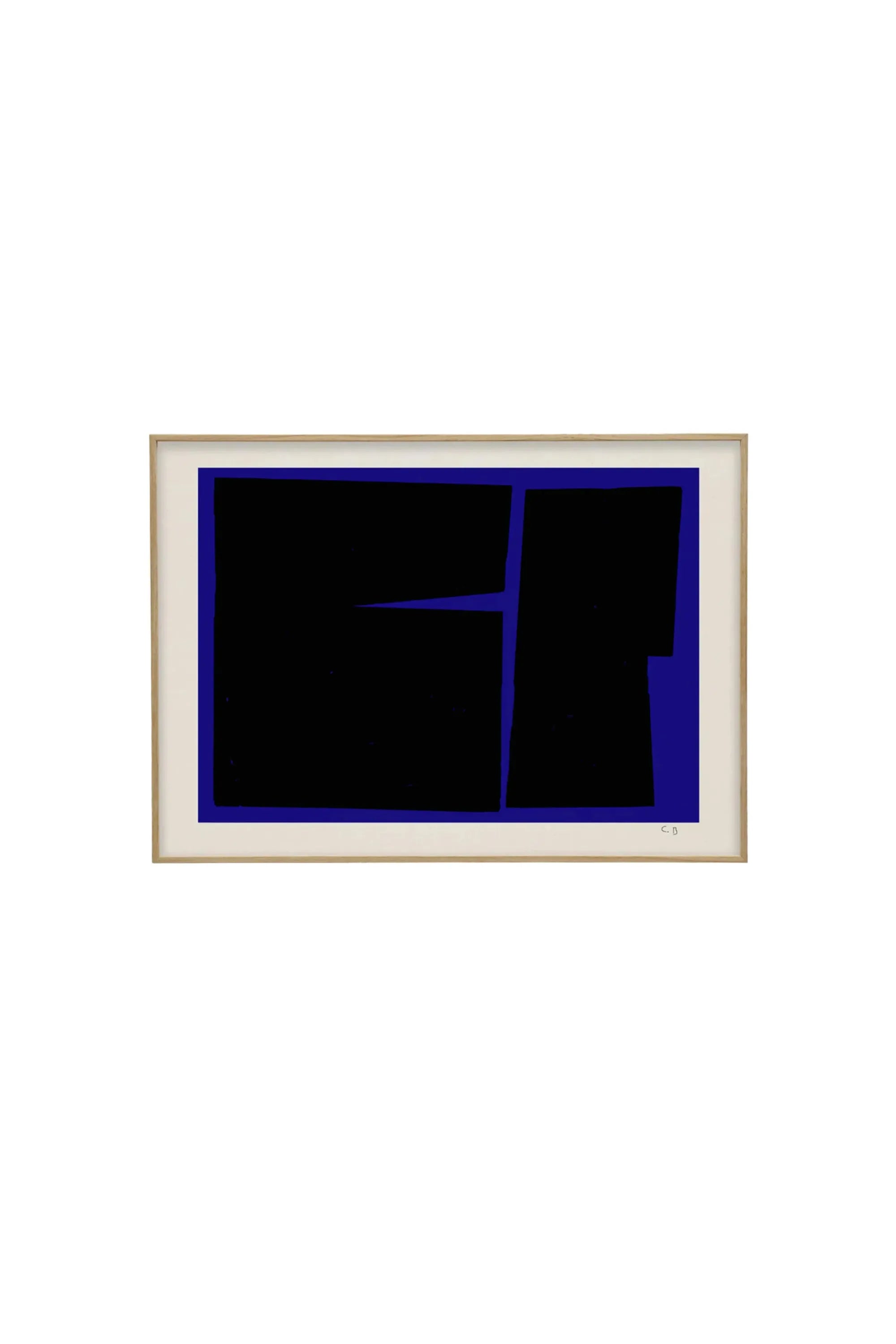 Blue Geometric 02 - Art Print