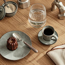 Elegant and durable ceramic tableware set with a lovely blue glaze