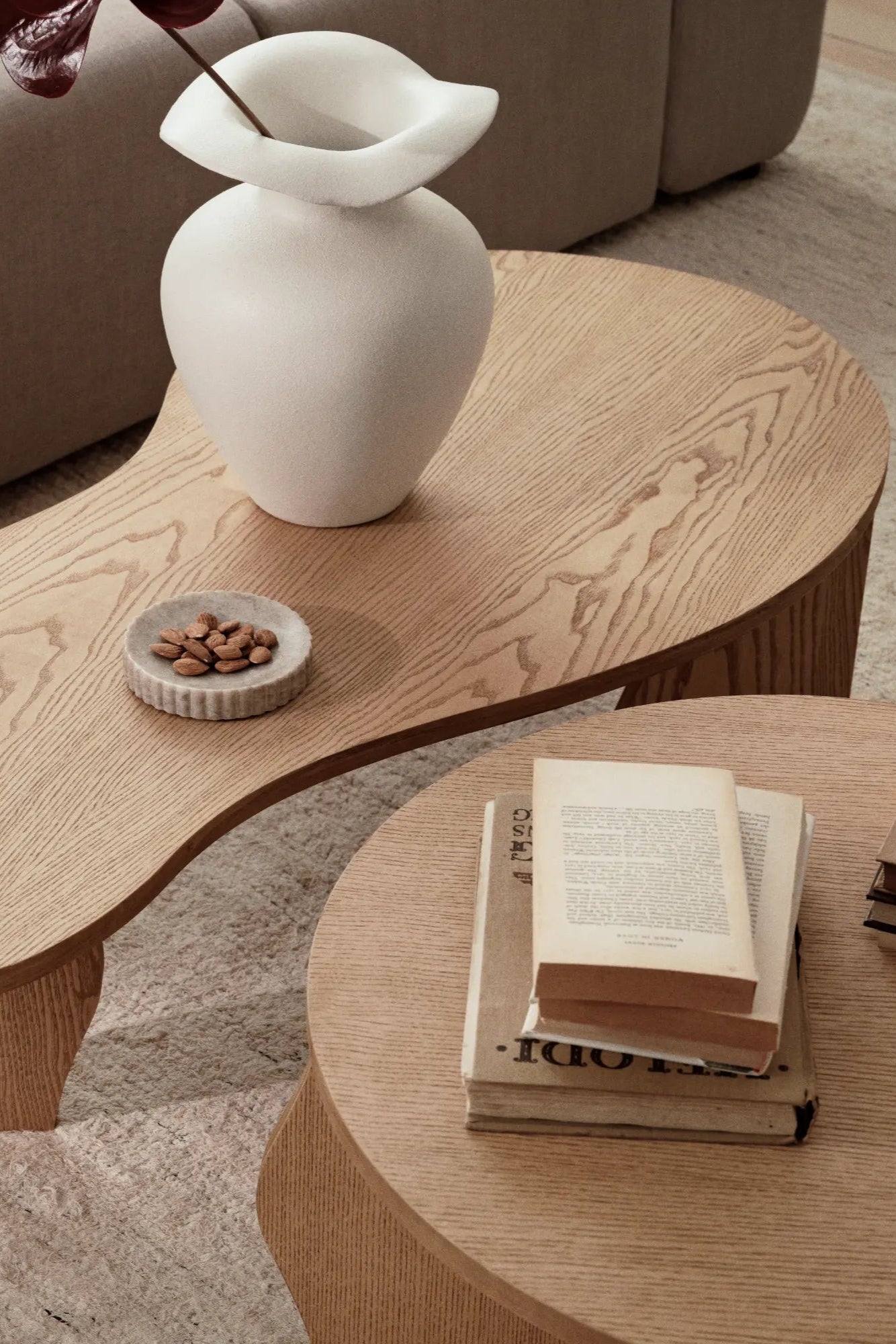 Modern black oak dining table with smooth finish and sleek design