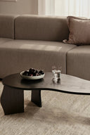  Large rectangular wooden table with sturdy legs and elegant craftsmanship