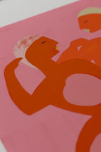  Close-up of two women holding hands, representing the bond and friendship of sisterhood