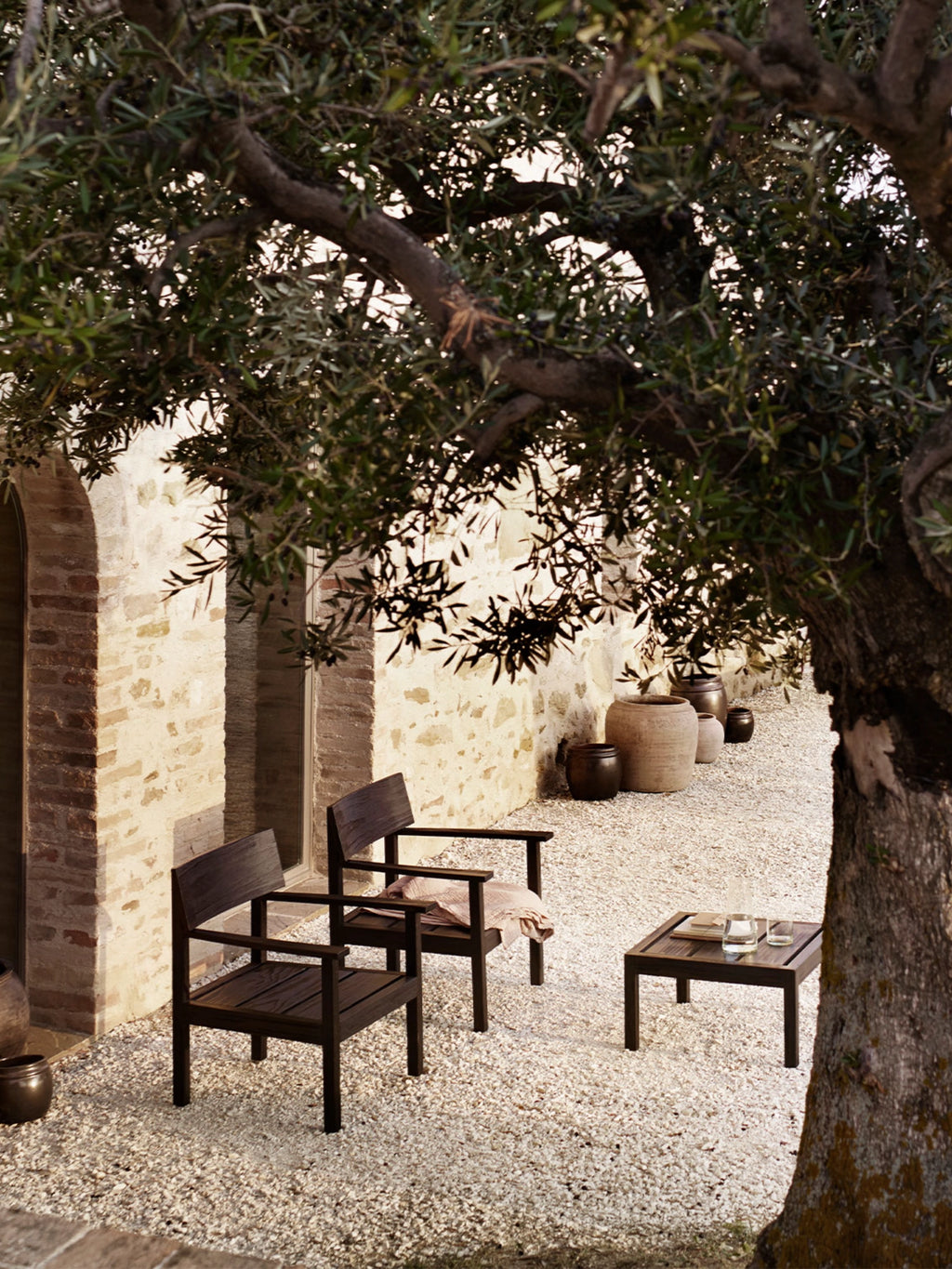 Outdoor Accoya Pinewood Lounge Chair - Set of 2