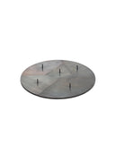 Candelabra Blue Steel Candle Holder