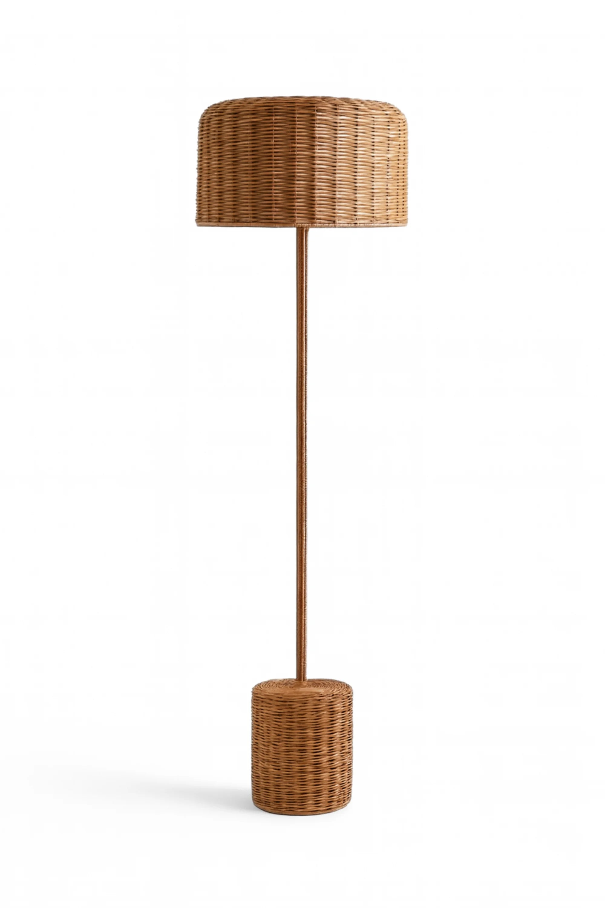 Cane Rattan Floor Lamp