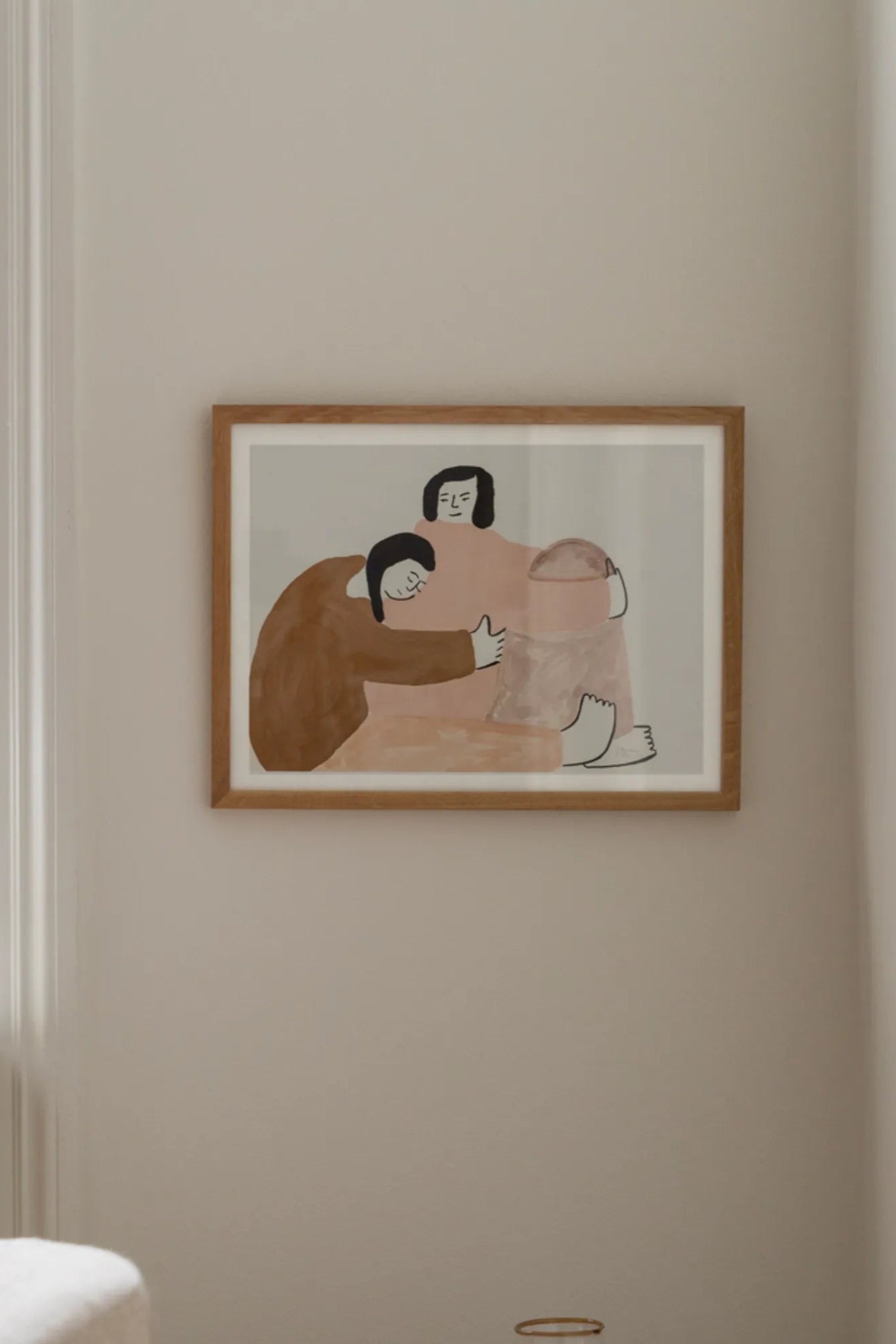 Close-up image of Stay Close product showcasing two interlocking puzzle pieces with a heart symbol