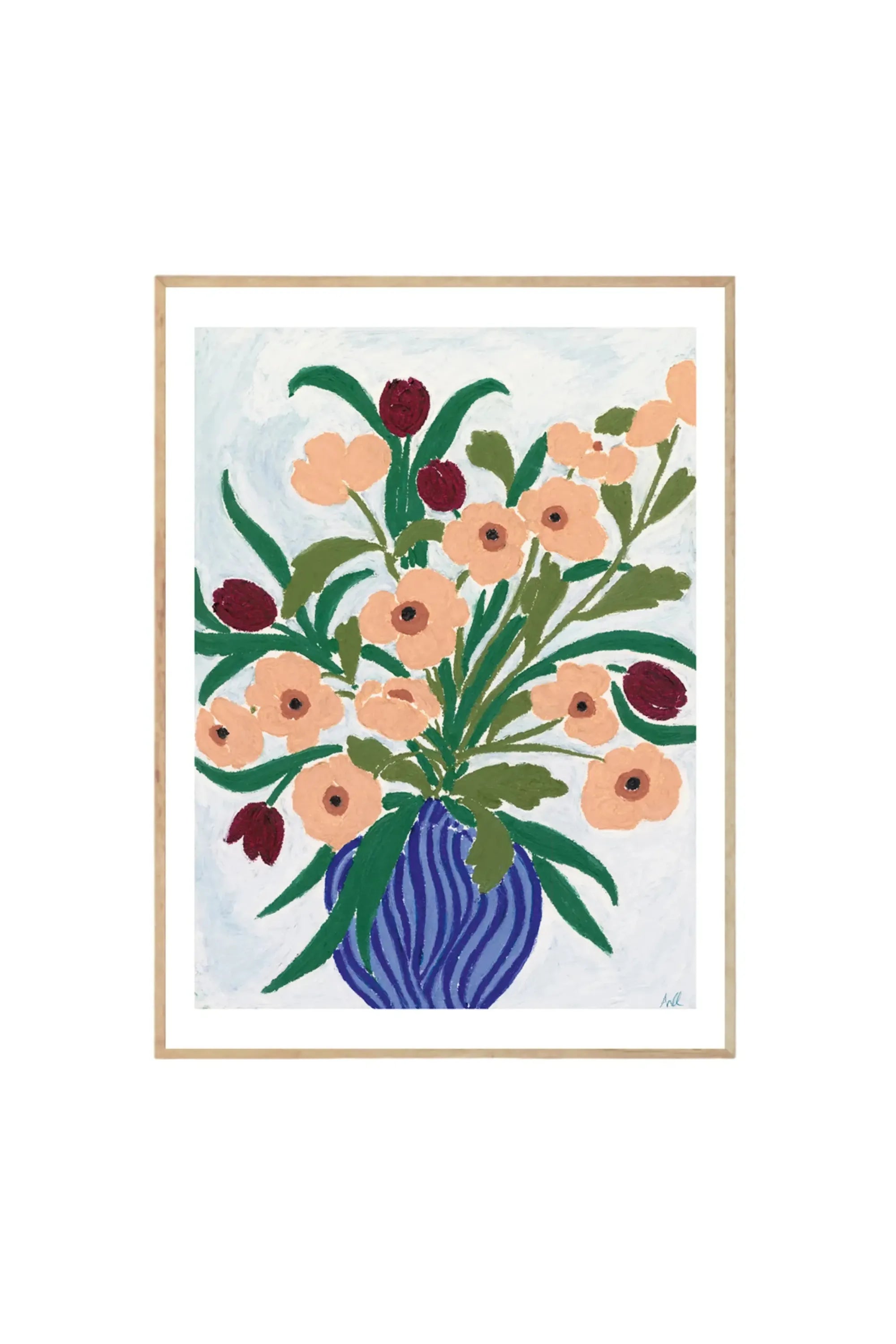 Cerulean Still Life - Art Print by The Poster Club - THAT COOL LIVING