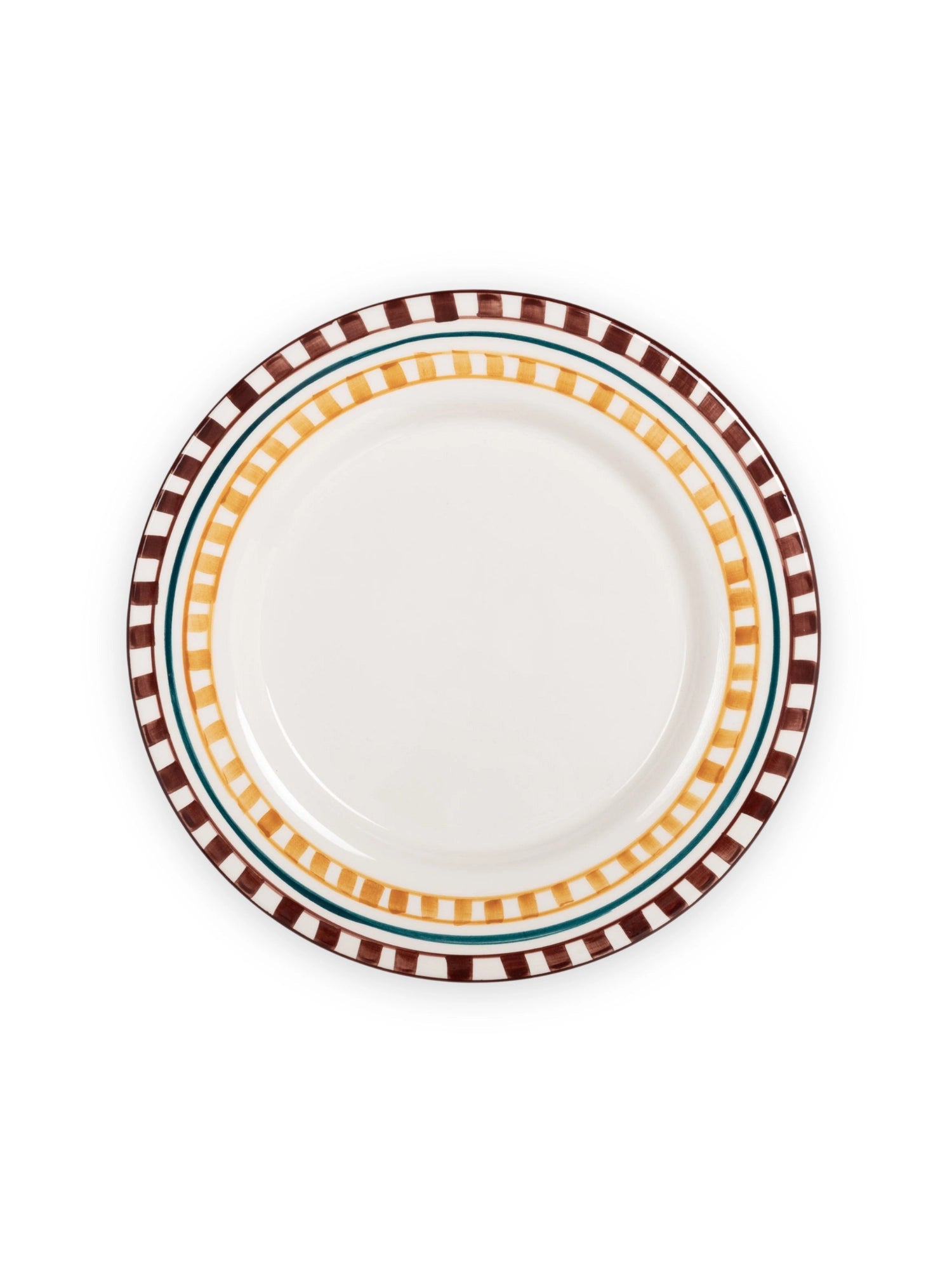 Charlotte Hand-Painted Dinner Plate - Set of 4 by VALSA HOME - THAT COOL LIVING