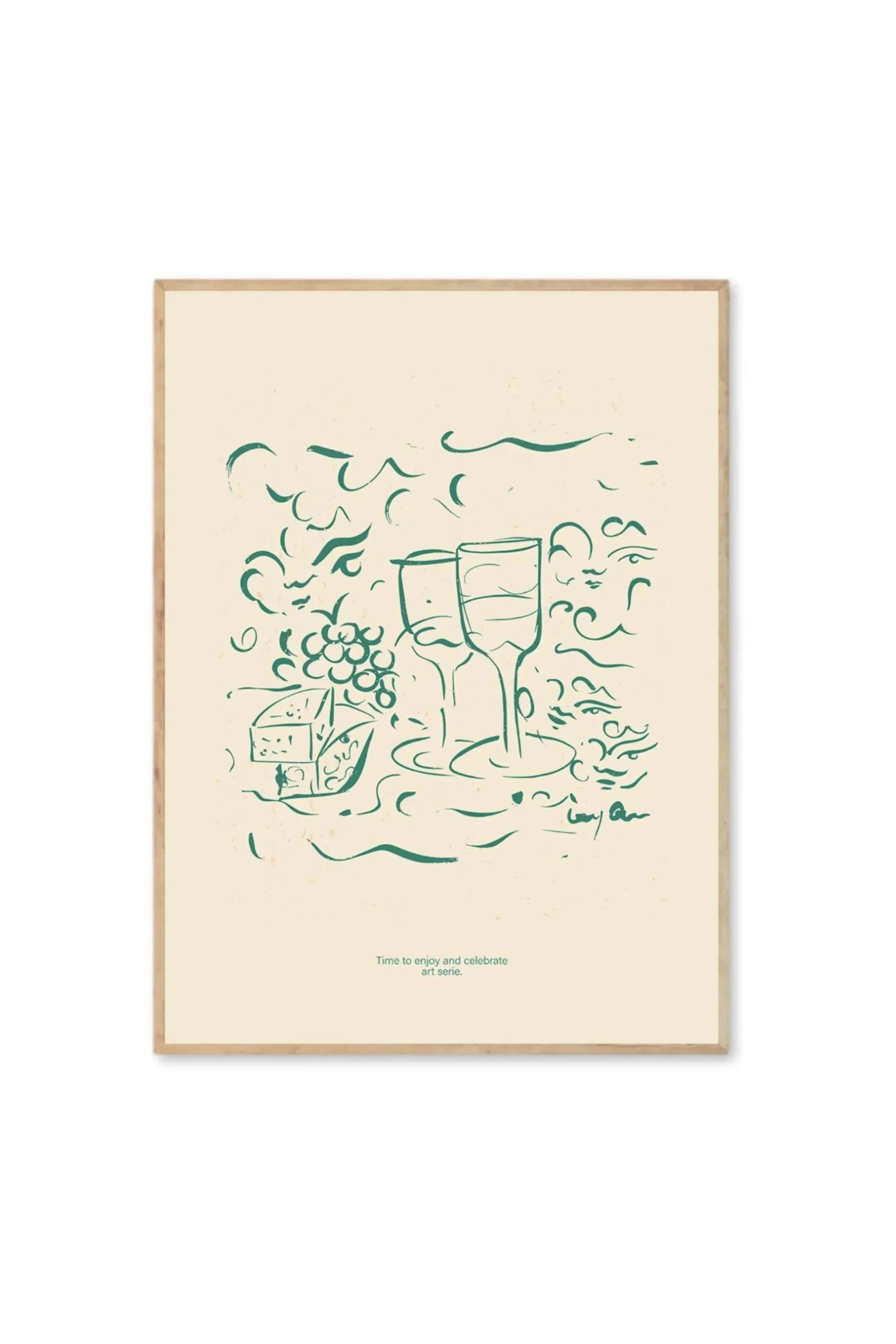 Cheese and Wine - Art Print