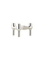 BMF Candle Holder in elegant chrome silver finish, perfect for modern decor.