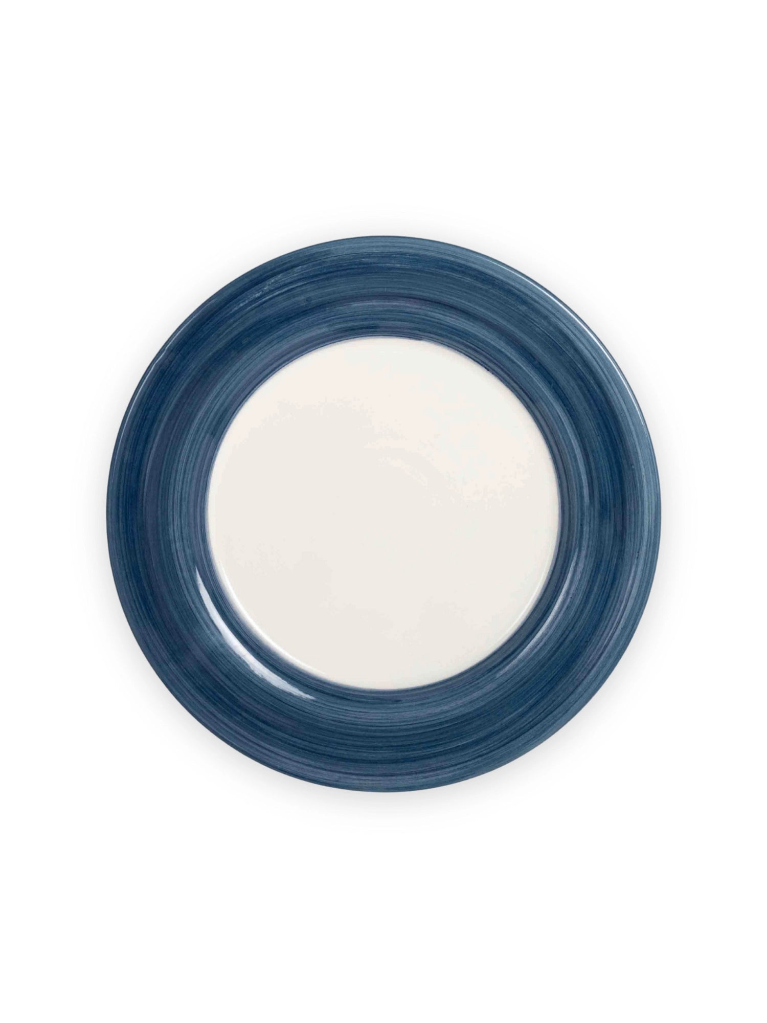 Classic Blue Hand-Painted Dinner Plate - Set of 4 by Valsa Home - THAT COOL LIVING