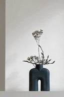 Handcrafted ceramic tall Cobra vase in mini size, perfect for elegant floral arrangements