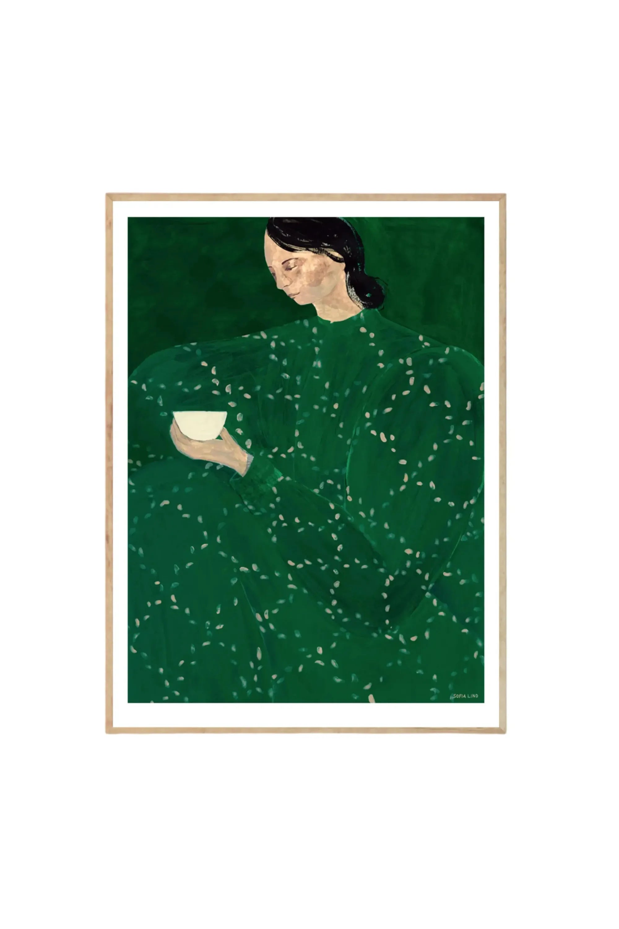 Coffee Alone At Place De Clichy - Art Print by The Poster Club - THAT COOL LIVING