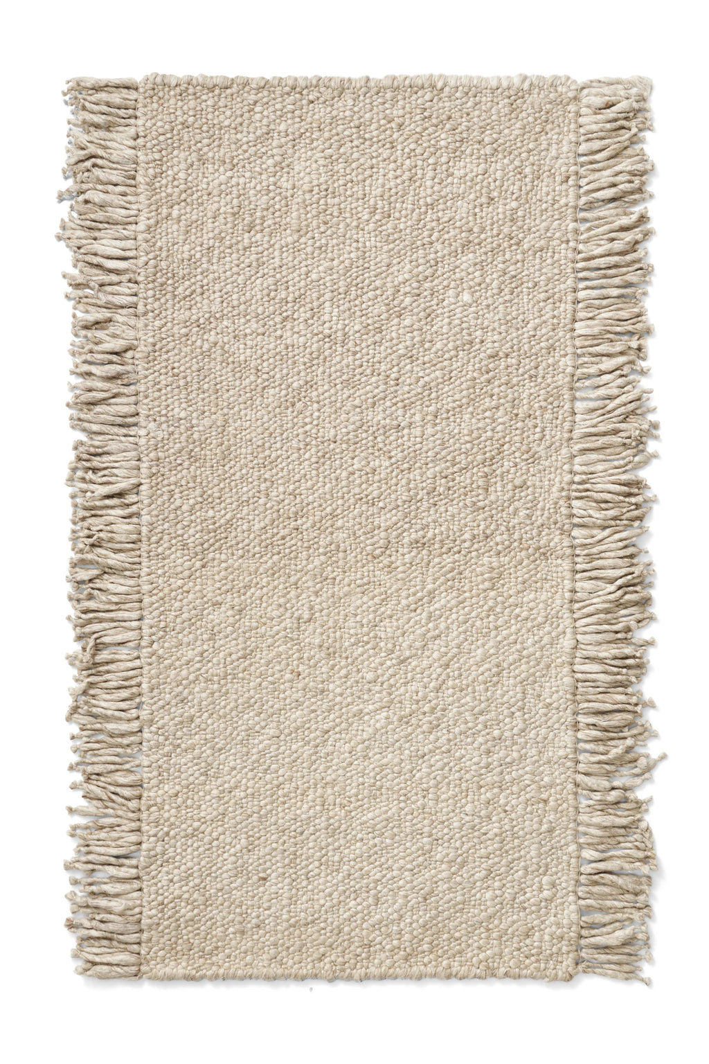 Cappelen Dimyr Colonnade No.03 Rug, a luxurious natural wool area rug featuring a distinct pebbled or bouclé texture in a warm cream and beige color palette.