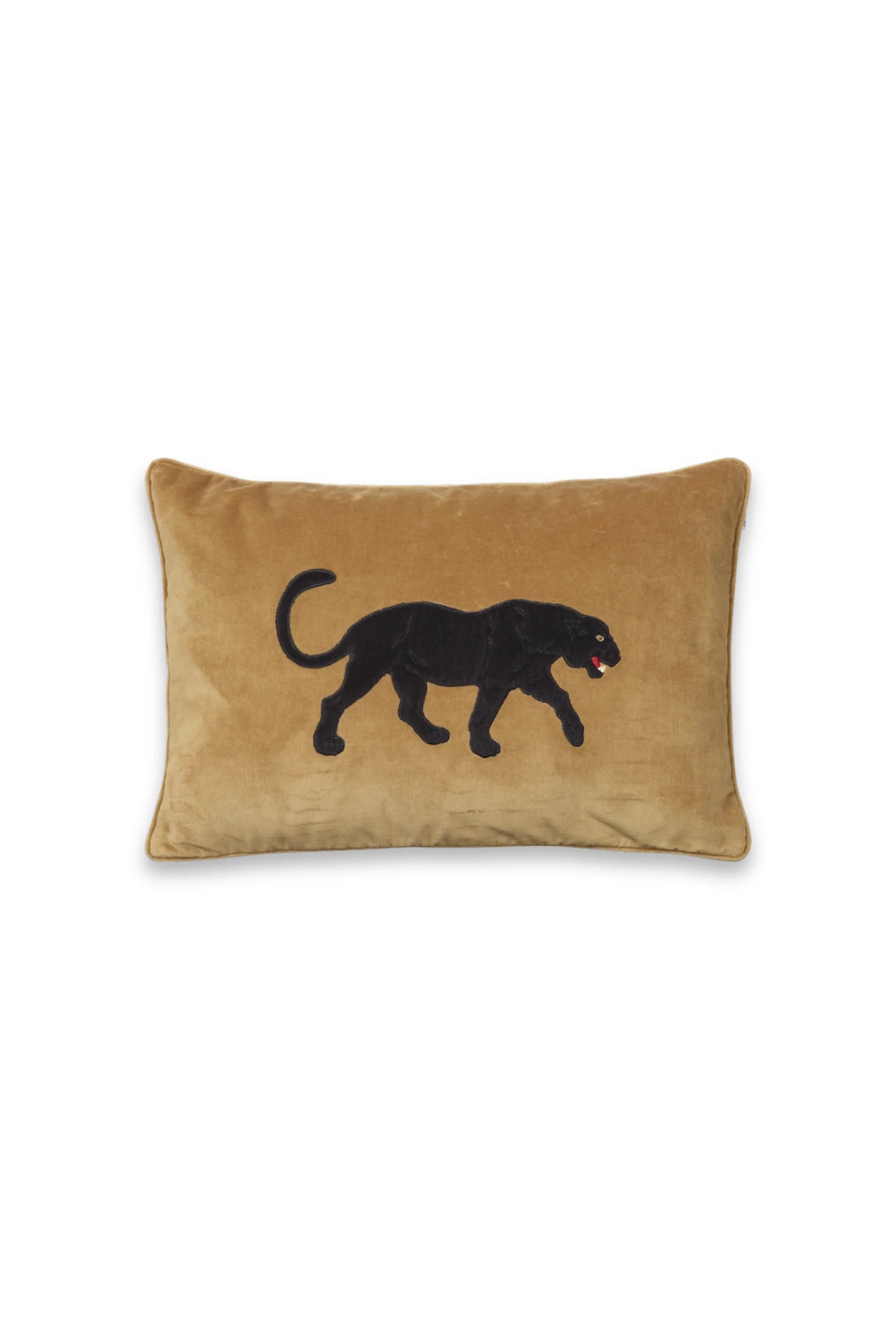 Black Panther Velvet Throw Pillow
