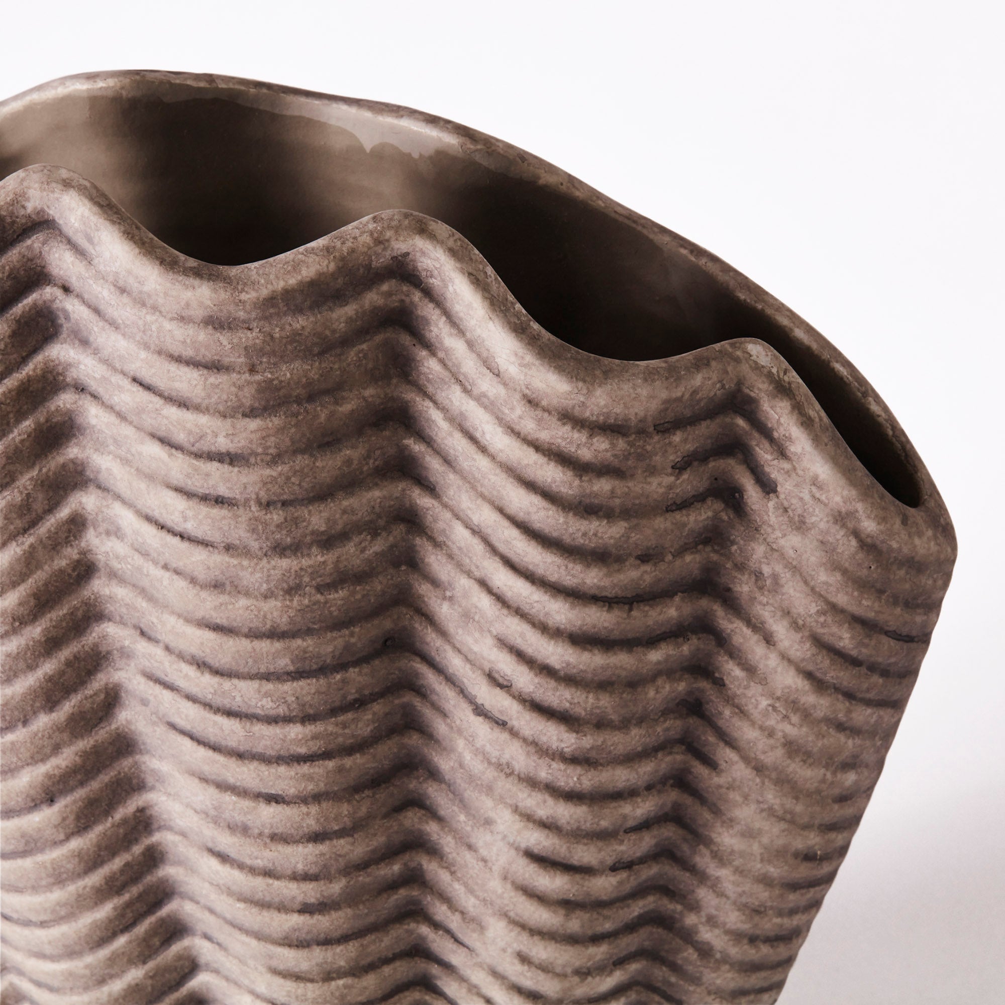 Concha Vase Grey Medium - THAT COOL LIVING