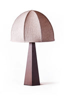 Table lamp with a unique design on a white background