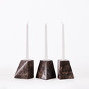 Pyramid Candle Holders Grey - THAT COOL LIVING