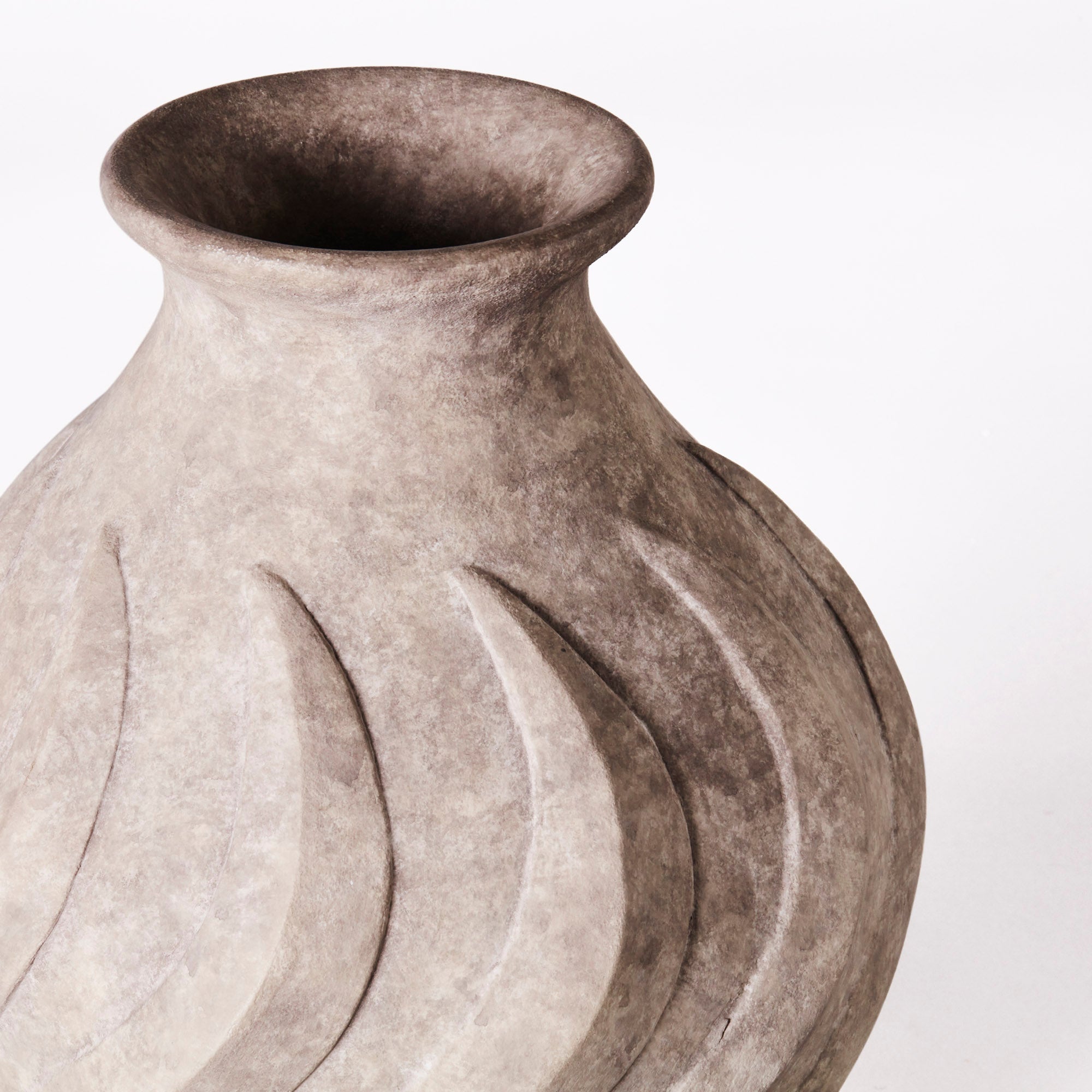 Swirl Vase Grey Small - THAT COOL LIVING