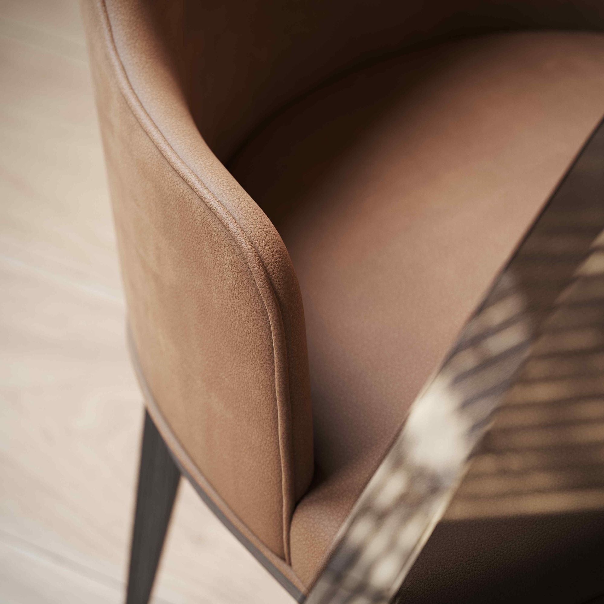 Anna Chair With Armrest - Wood - THAT COOL LIVING