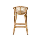 Pair of Dola Rattan Barstools with sturdy rattan construction and comfortable seating