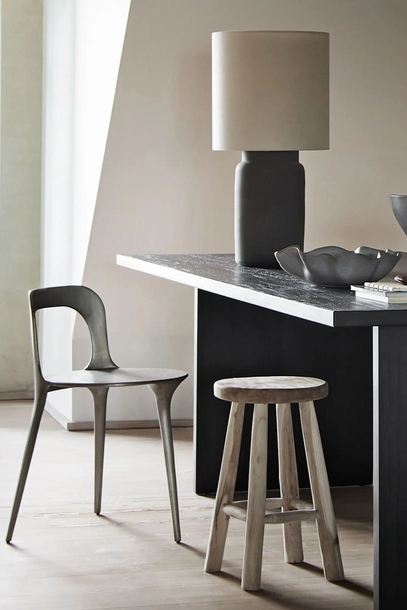 Modern and sustainable Dune Recycled Aluminium Chair, perfect for outdoor settings