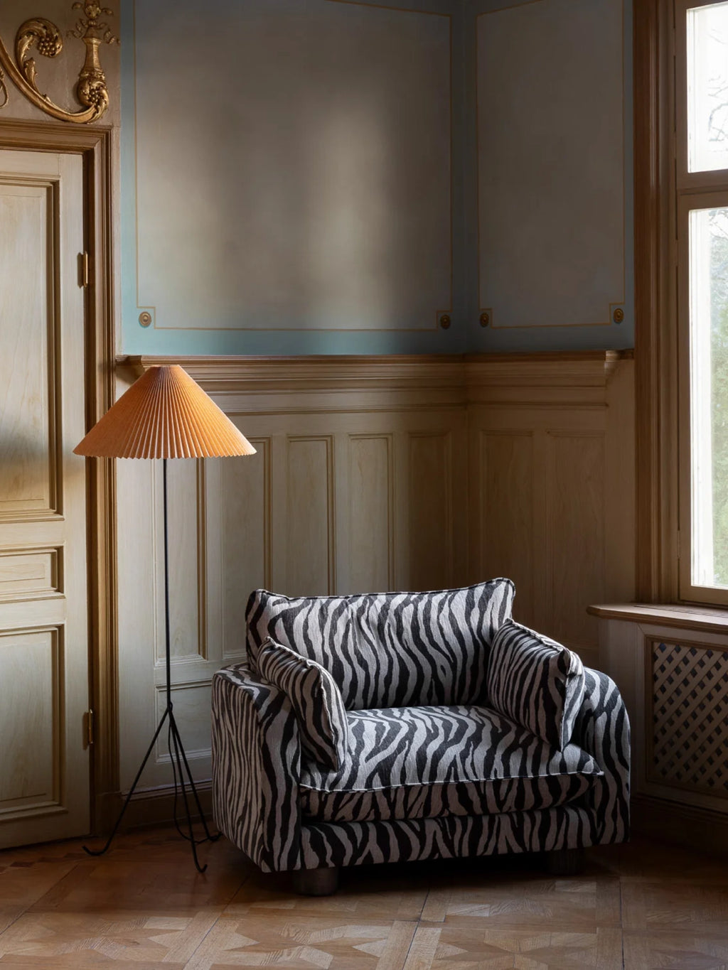 Miles Zebra Loveseat