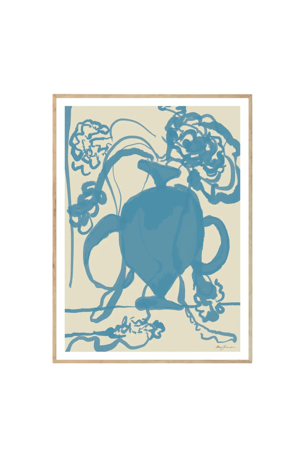 Dahlia Bleu - Art Print