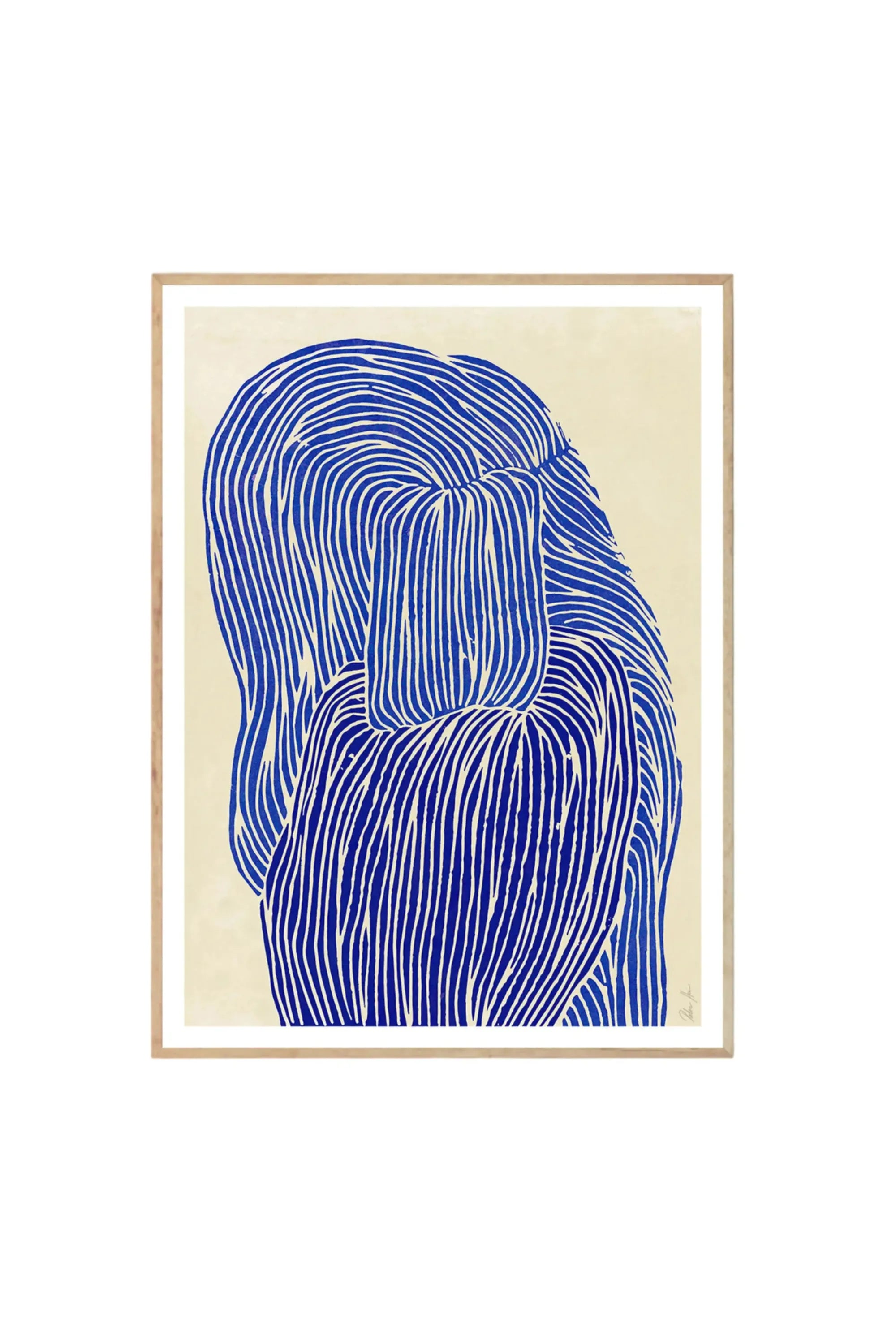 Deep Blue - Art Print by The Poster Club - THAT COOL LIVING