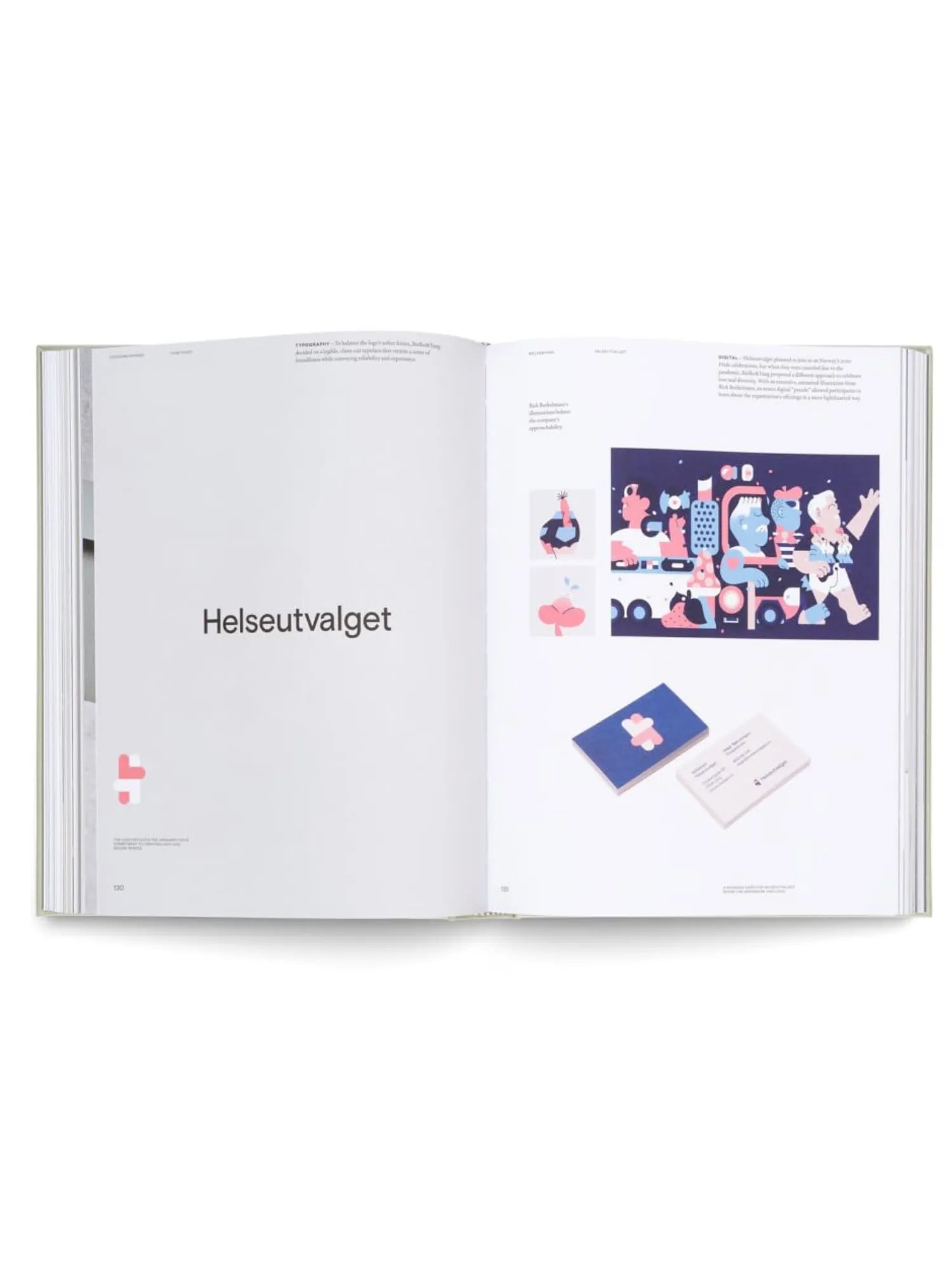 Book Designing Brands, an open hardcover book showcasing vibrant graphic design examples and typography layouts. This essential design book is perfect for graphic designers, branding professionals, and marketing students seeking creative inspiration.