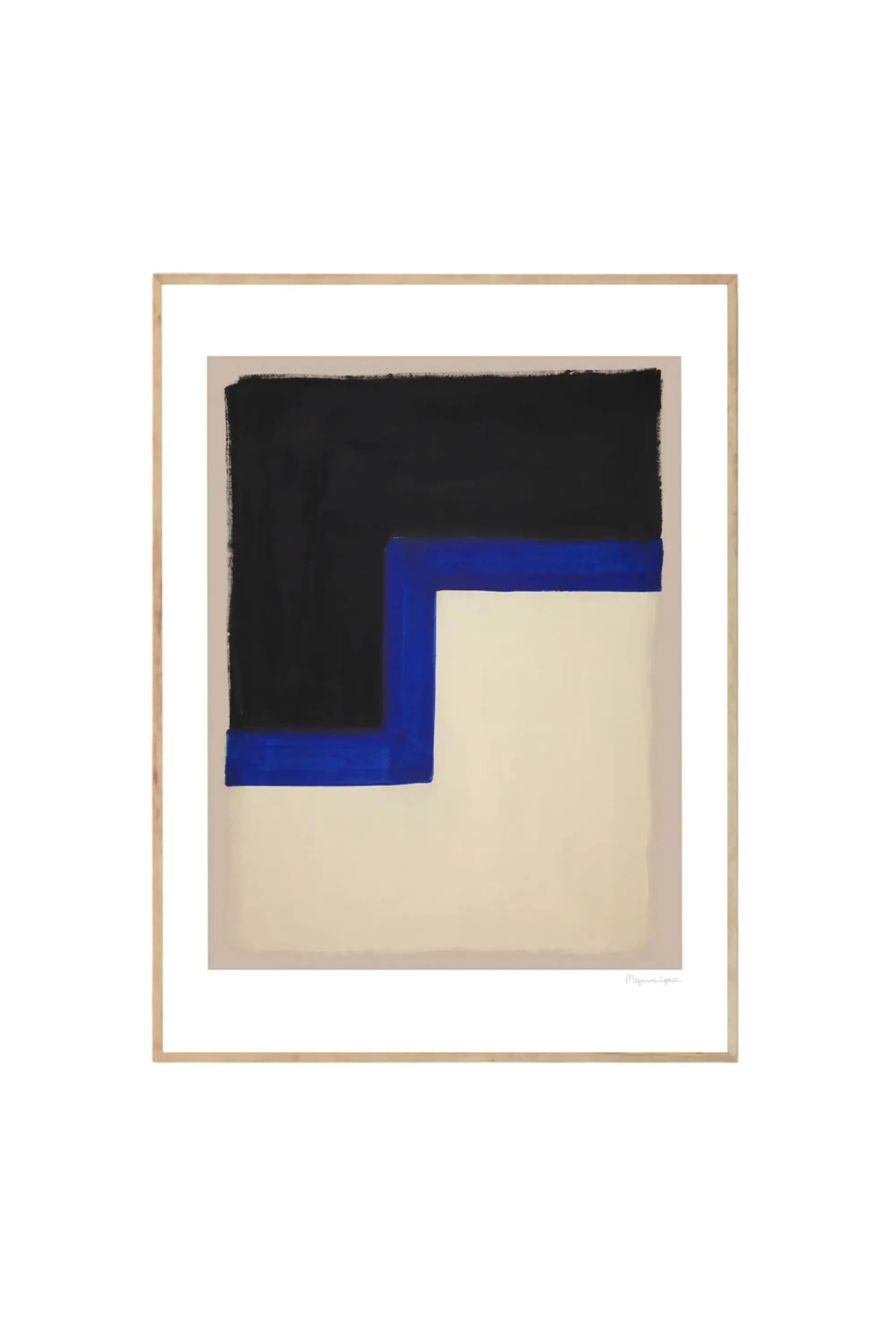 Divide Abstract Geometric Art Print by The Poster Club